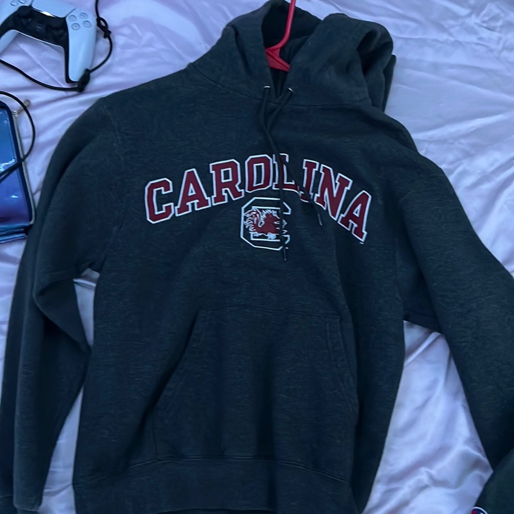 Grey college champion hoodie